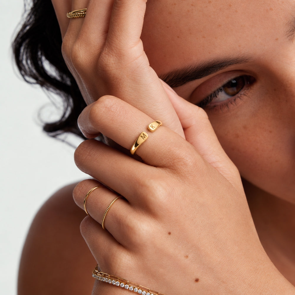 Navine Initialen Ring